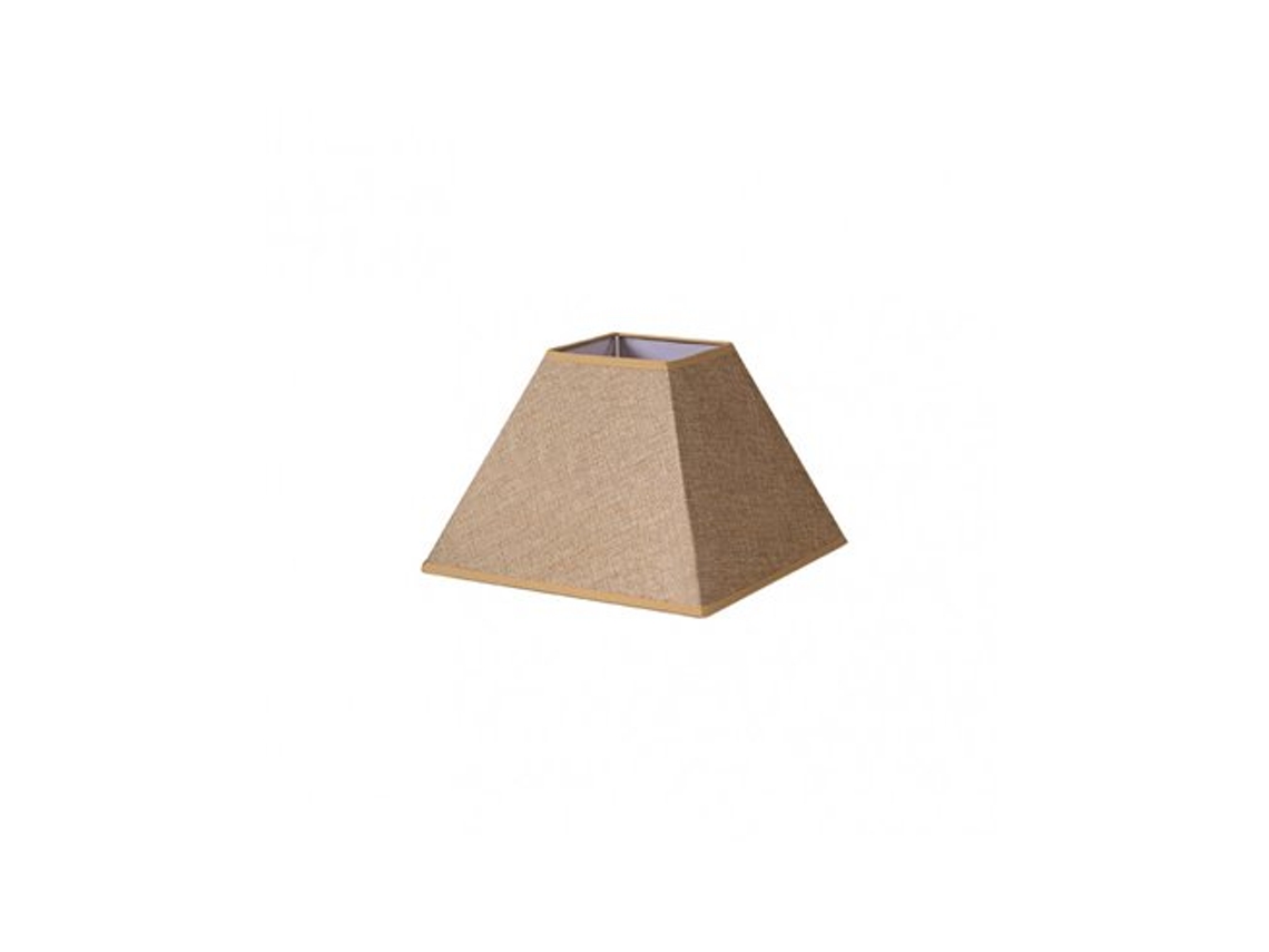 Pantalla Piramide Divos E27 Marron 30dx13dx22h Saco-yute