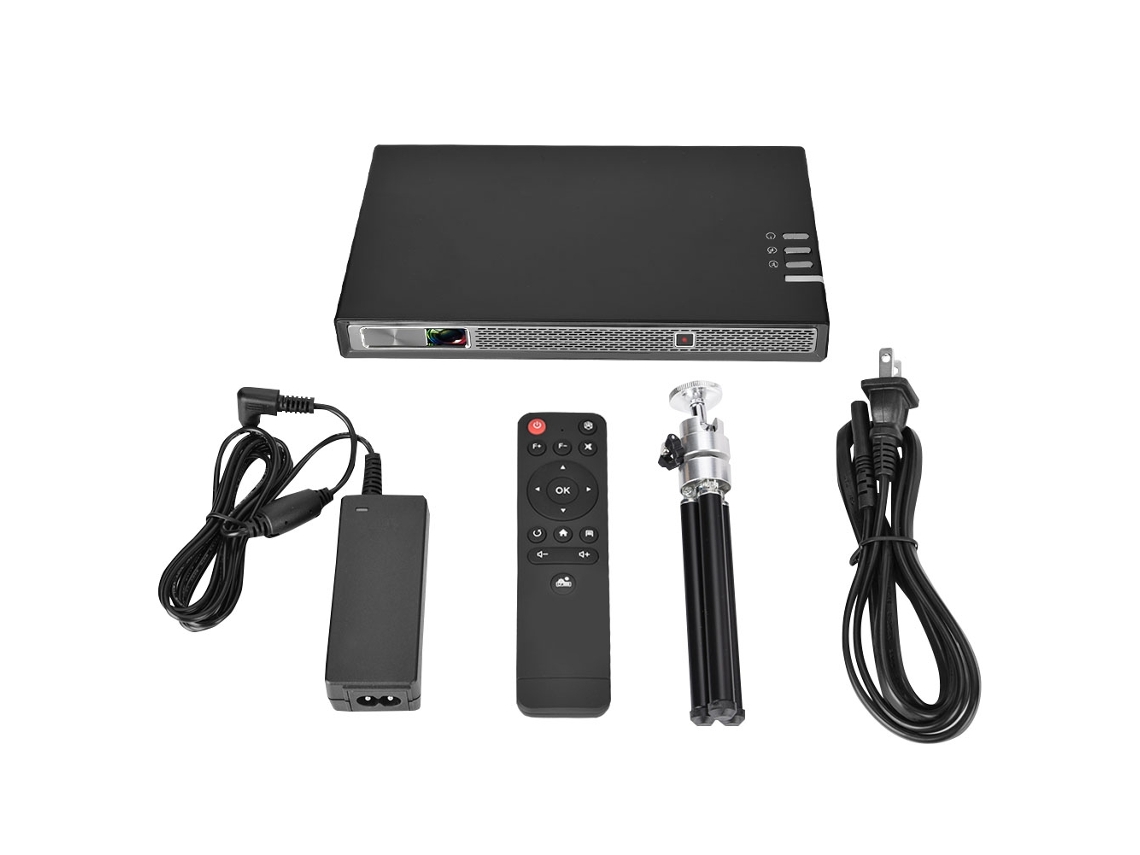 Miniproyector portátil inteligente con resolución HD de 1080p y conectividad HDMI/USB