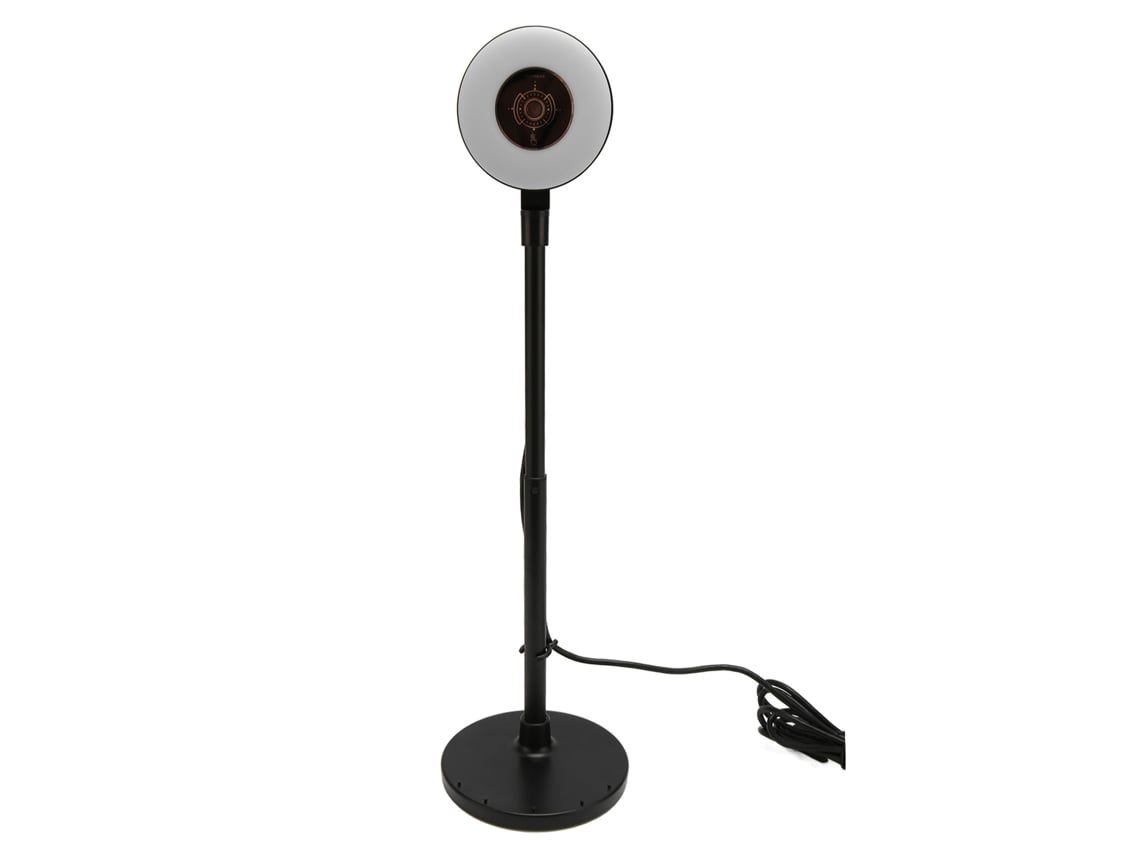 Cámara Web Hd 1080p Con Luz Ajustable Y Micrófono Incorporado, Enfoque Automático, Usb Con Mástil Retráctil.