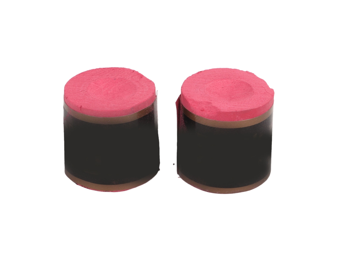 2 Cartuchos De Tinta Para Tacos De Billar Con Fuerte Adherencia, Color Rojo Y Rosa.