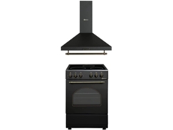 Solthermic® Combo Pack Estufa Rústica Negra Vtc 50x50 Ventilador Extractor 60