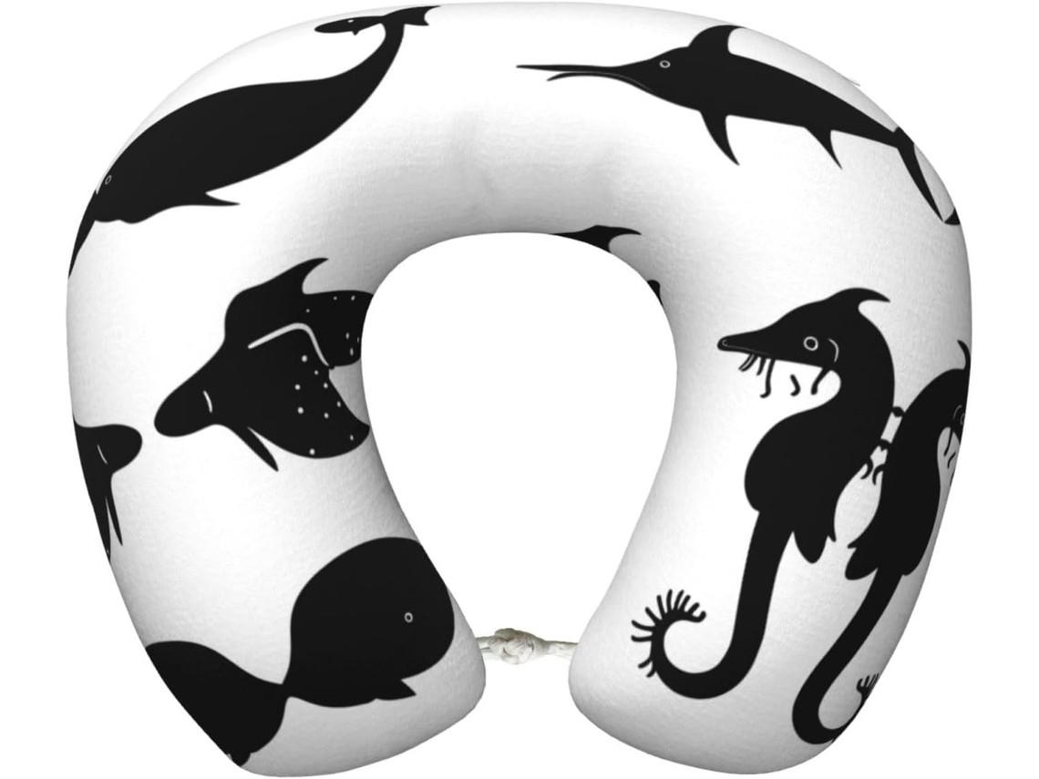 Almohada Viaje Espuma Viscoelástica Poliéster, Felpa Fácil Soporte, Ajustable Plegable: