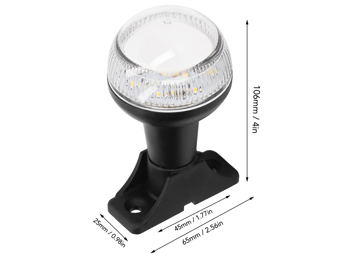 2026-as-luz De Popa Led Para Barco Luz De Encorazamiento Navegación 2nm Visibilidad Ip65 Impermeable 12v Dc 4in