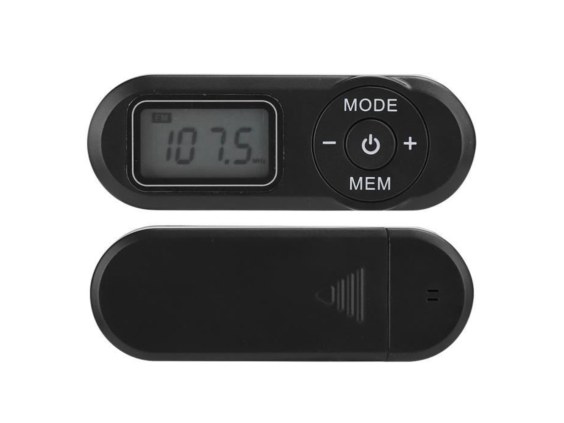  Mini Radio Fm Radio Rádio Fm Preto Com Função De Desligar A Memória Leitor De Música Cassete De Vídeo Com Ecrã Lcd