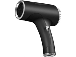 Secador de pelo portátil inalámbrico de 2600 mAh y 500 W, recargable por USB, mini para viajes, negro, GOKOCO