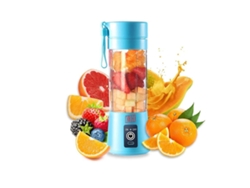 Batidora Licuadora Klack Portátil – Para Batidos Y Smoothies – 380 Ml Con Seis Cuchillas - Azul