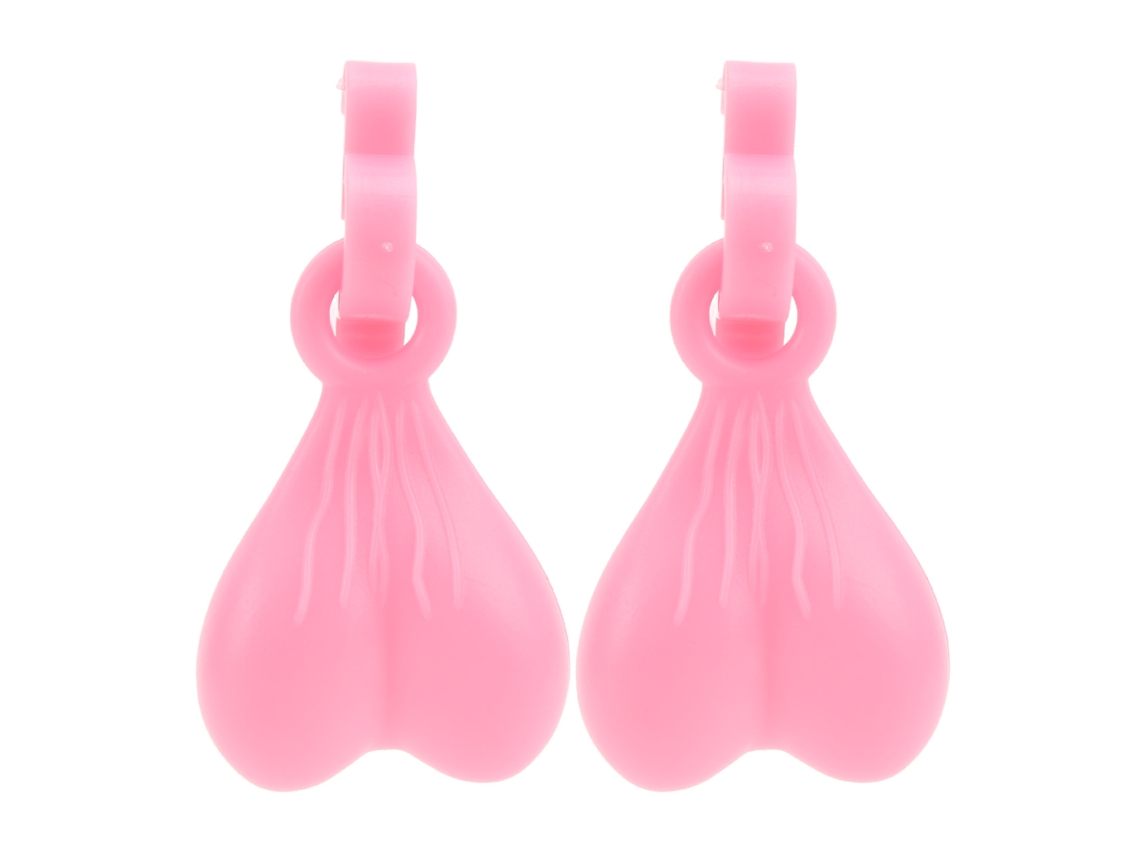 Anub 1par Clip Charm para Sapatos Decorativo Brilho no Escuro Rosa Luminoso Presente de Aniversário para Crianças Homens Mulheres