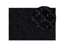 Alfombra BELIANI Gharo de Poliéster Negro 160x230