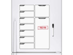 Quadro Branco Magnético Preto E Branco Para Planejador De Geladeira Com Marcador A3 Week Daily Planner Ckb Ltd
