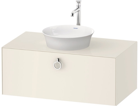 DURAVIT Tulip blanco, mueble de baño colgado en la pared, ancho 1000 x profundidad 550mm, con 1x extraíble, con tirador, WT49810