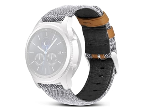 Correa de piel auténtica 22mm ajustable para Huawei Watch GT 3 Pro 43mm/46mm/Watch GT 2 Pro - blanco