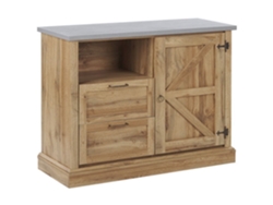 Aparador BELIANI Toronto de Tablero de fibra Madera clara 101x40x79