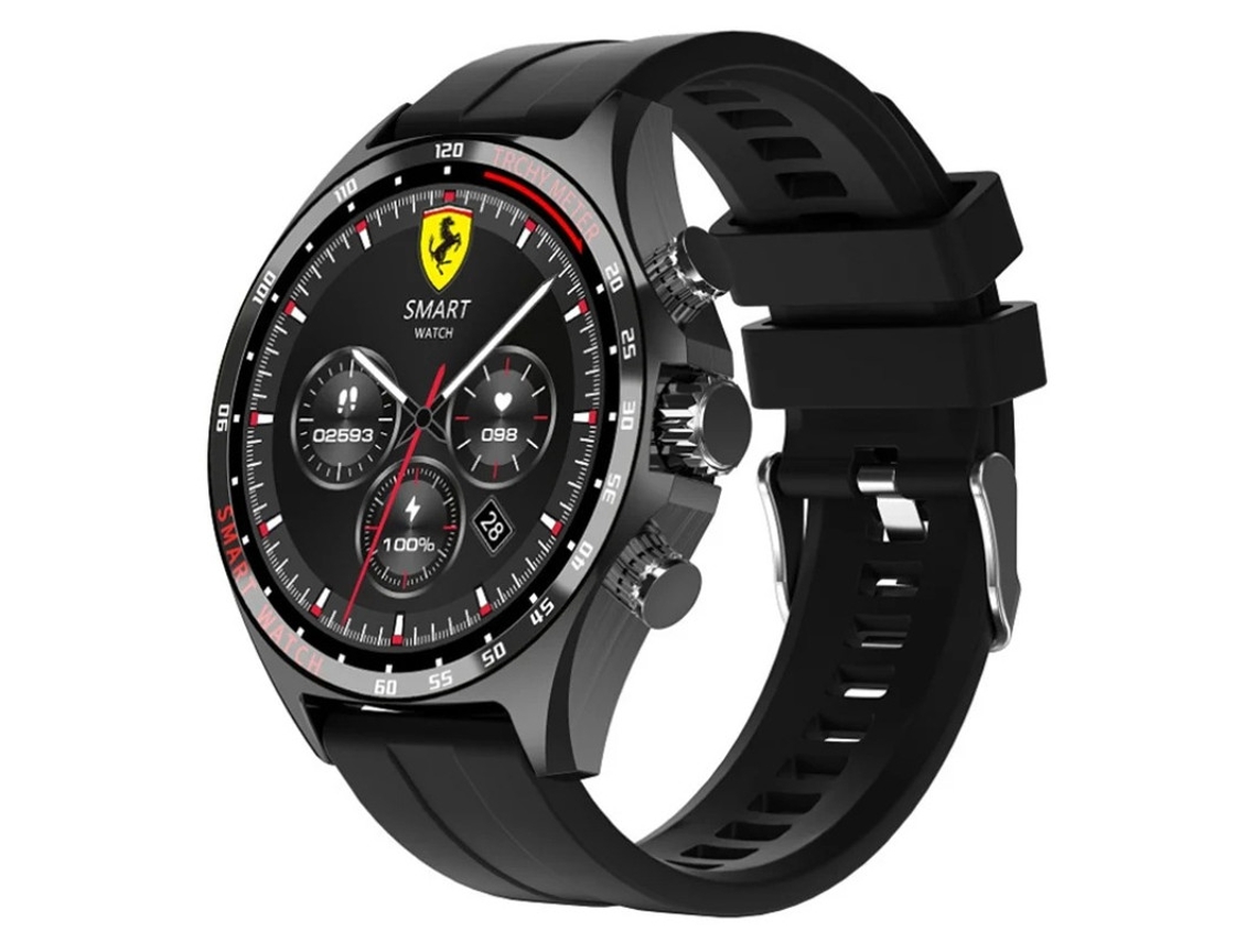 Reloj inteligente con llamadas Bluetooth, monitorización de salud, función SOS y reproducción de música, color negro Bestvite