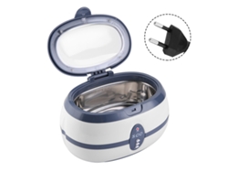 Limpiador Ultrasónico De Acero Inoxidable De 42000 Hz Para Joyas, Relojes Y Gafas, Con Tapa Transparente, 600 Ml.