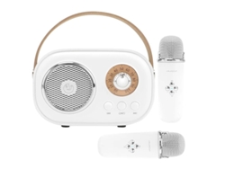Mini máquina de karaoke para niños, altavoz Bluetooth portátil con 2 micrófonos inalámbricos, juguetes para niños y niñas, regalos Yizhood
