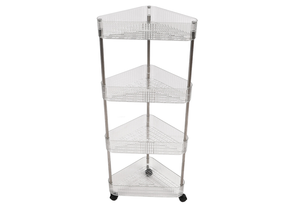 Carrito De 4 Niveles Con Ruedas Transparente Multifuncional, Organizador De Pañales Para Bebé, Para Oficina, Sala, Cocina Y Baño