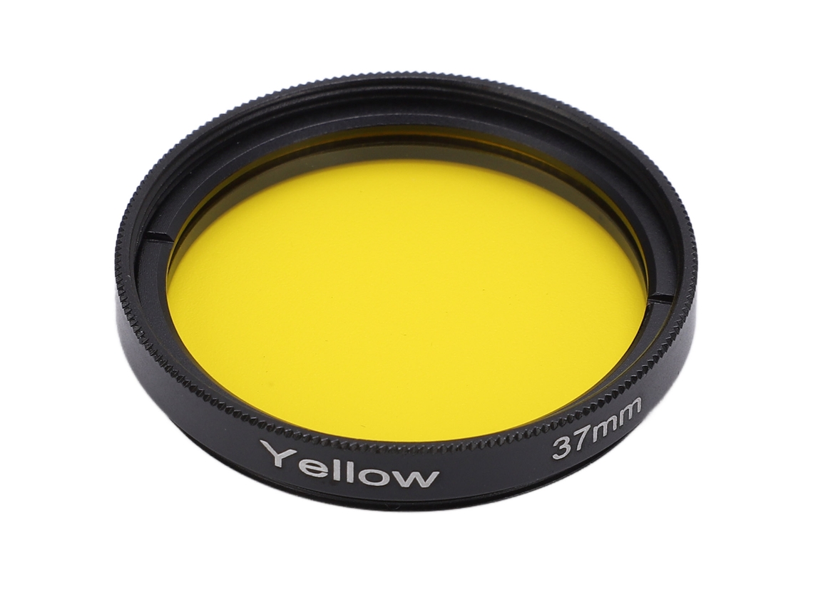 Kit De Filtros De Lente De Color Completo 37mm Resistente A Raspones Y Agua Para Cámara Slr Amarillo