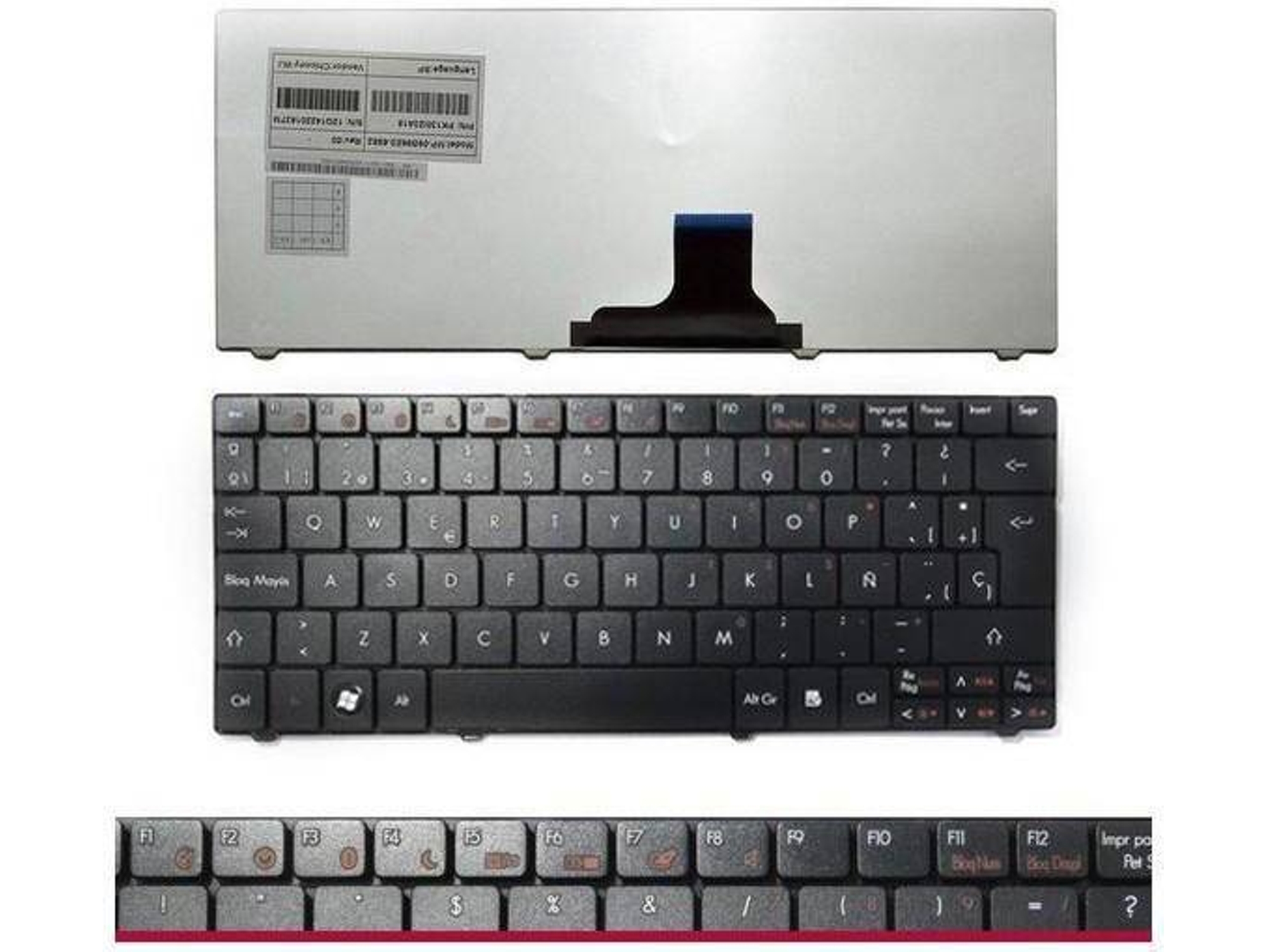 Teclado para Portátil Acer Aspire One 721 721H 722 722H 751 751H 753 753H