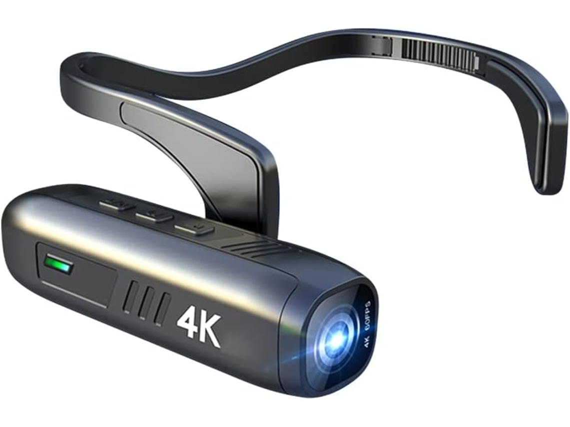 Videocámara 4k 30fps Montada En La Cabeza, Videocámara Portátil Wifi, 120°