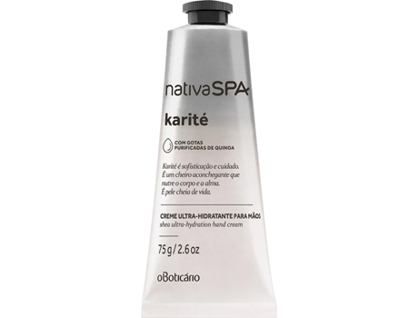 Crema Hidratante para Manos O BOTICÁRIO Nativa Spa Karité Cremoso (75g)