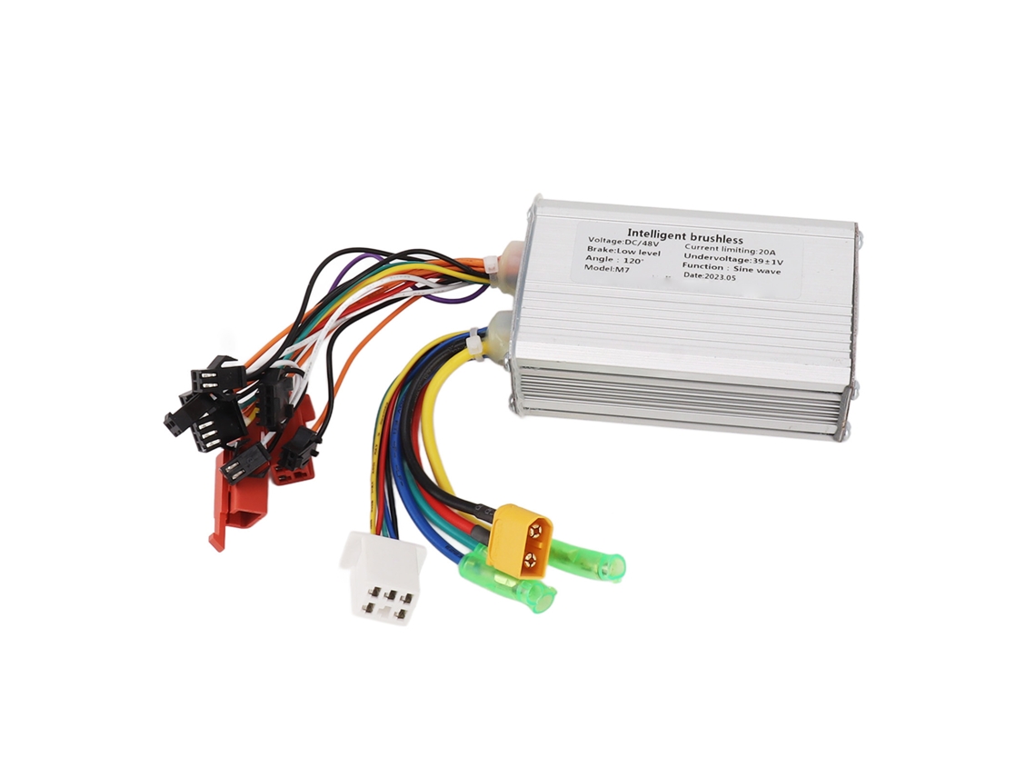 Controlador De Motor Sin Escobillas Para Bicicleta Eléctrica De 500 W Y 48 V Con Carcasa De Aluminio. Accesorio De Conversión.