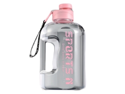 Botella de agua deportiva, botella de agua portátil de gran capacidad para hombre. MDUG (rosa, 2,7 L)