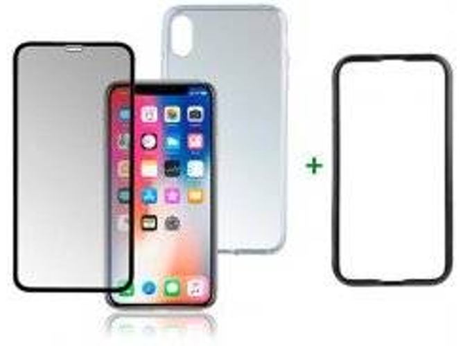 Funda y Protector de Cristal Templado iPhone XS Max TK21631 Transparente