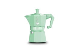Cafetera italiana Bialetti Moka Exclusive Green 3t Green Aluminum 3 Kopjes VETONEK