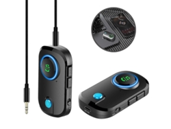Transmisor y receptor Bluetooth 5.0 con micrófono, adaptador de audio inalámbrico Rosewell de 3,5 mm de baja latencia