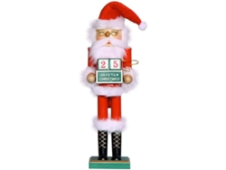 Calendario De Adviento Navideño Con Santa Claus, Decoración De Navidad Diy De Madera