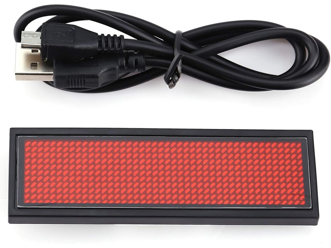 Tablero De Visualización Led Rojo Con Desplazamiento, Letrero Con Nombre, Etiqueta De Mensaje, Table