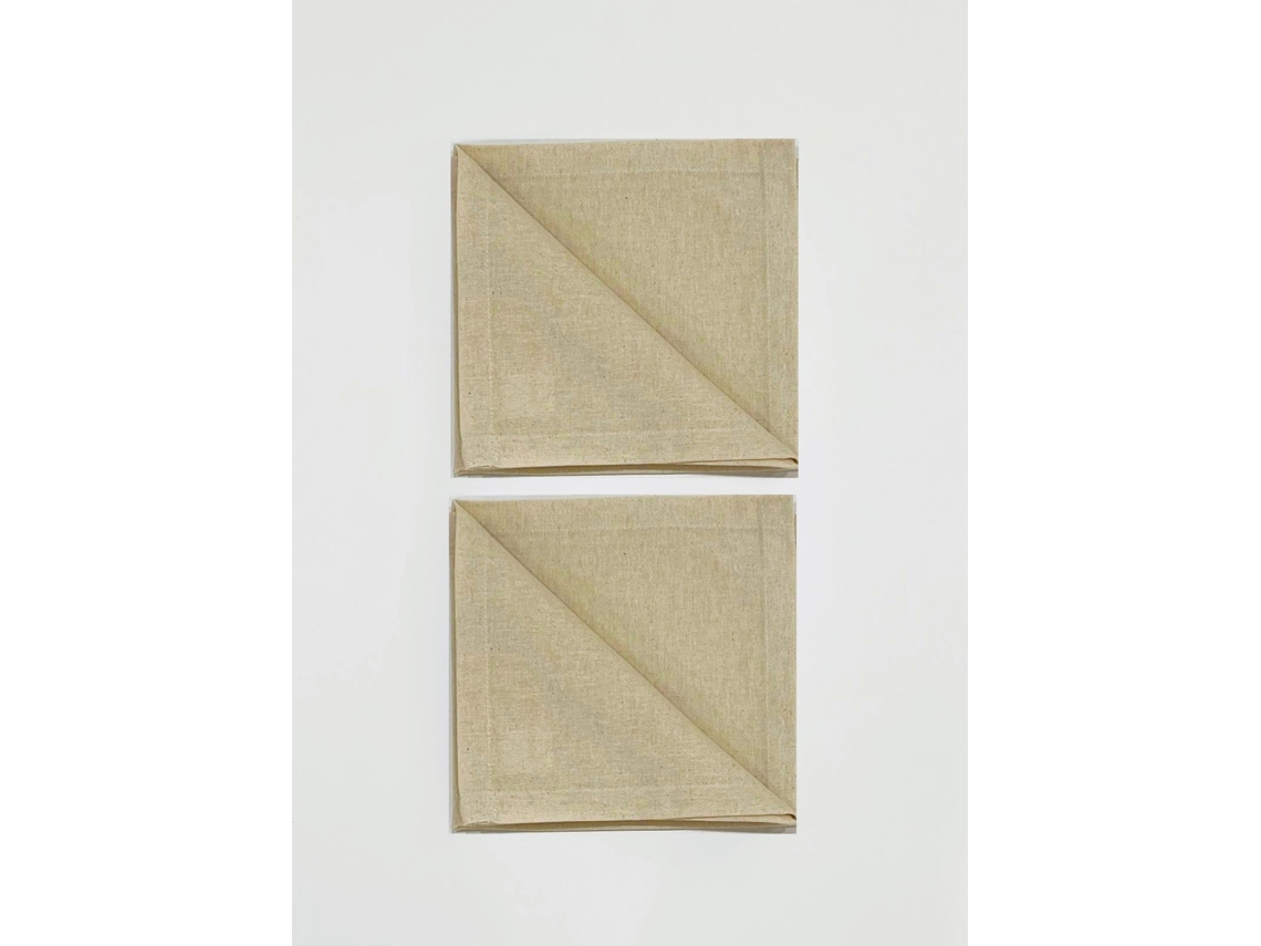 Conjunto 2 Servilletas ILMH BY I LOVE MY HOME 45x45cm - Blanco Crudo