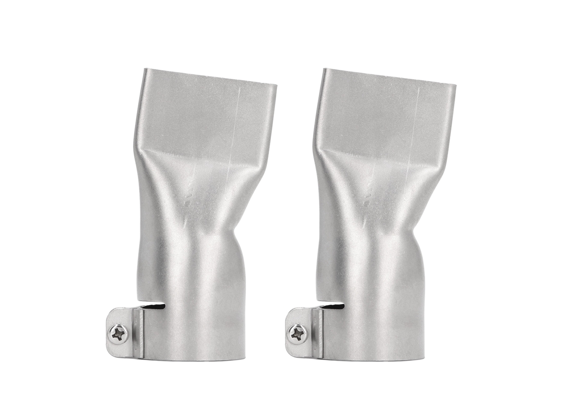 2 Boquillas De Soldadura Planas De Boca Ancha De 40 Mm Para Pistola De Aire Caliente, De Acero Inoxidable.