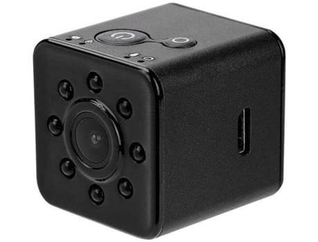 Mini cámara de vigilancia - 1080P HD - Con batería de larga duración - Para interiores y exteriores (negro) YIZHOOD