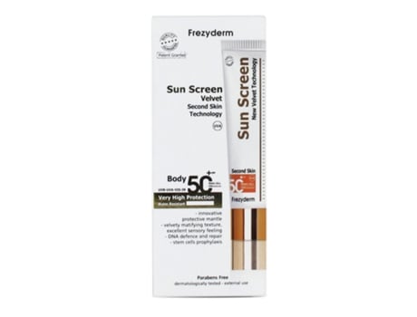 Protector Solar EXELTIS Frezyderm Sun Screen Velvet Body SPF50+ (125 ml)