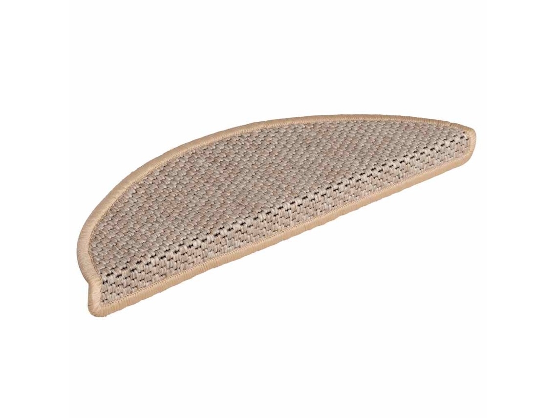 Alfombra Autoadhesiva Escalera Sisal 30 Uds Beige Claro