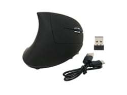Rato Vertical Sem Fio Ergonomico 2.4ghz 3 Dpi Luz Respirante Plug And Play Para Gaming E Trabalho