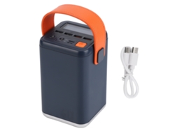 Estación de energía portátil multifuncional con carga rápida bidireccional de 18 W, color azul