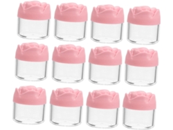 Conjunto De 12 Potes Em Formato De Rosa, Ideais Para Cosméticos, Loções E Maquiagem, Perfeitos Para Viagens.