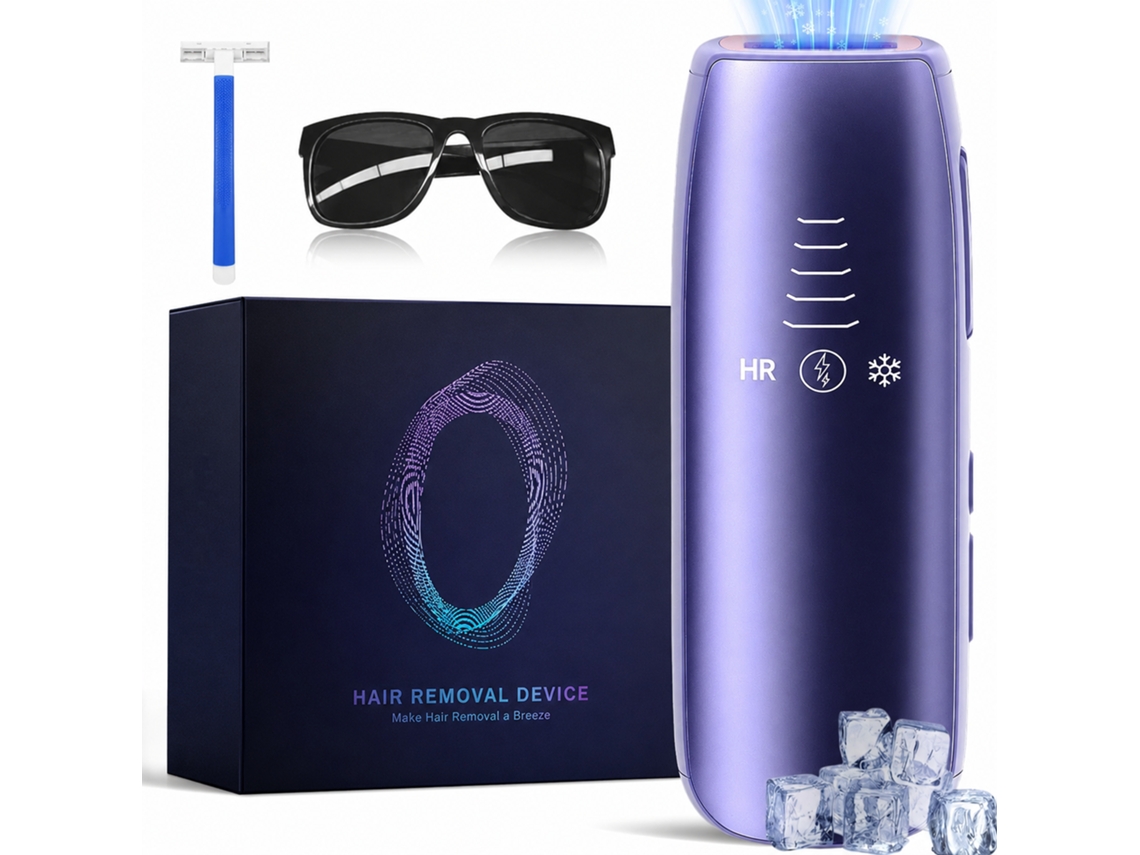 Dispositivo De Depilación Ipl De 9 Niveles Para Uso Doméstico Con Dos Modos (morado)