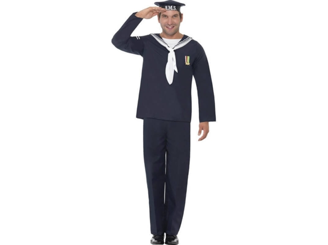Disfraz de Hombre DISFRAZZES Disfraz Del Ejército De Marina (Talla: L)