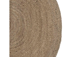 Alfombras De Área Ovalado Gris 205 X 305 Cm Yute