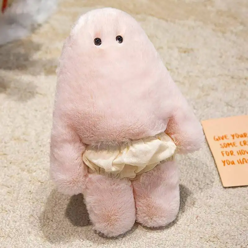 Almohada de peluche súper linda y divertida del Señor de los Pantalones Adorable Almohada MDUG (rosa 28cm)