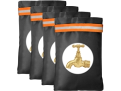 4 Fundas Grifo Naranja Aislantes Impermeables, Anti-helada Invierno