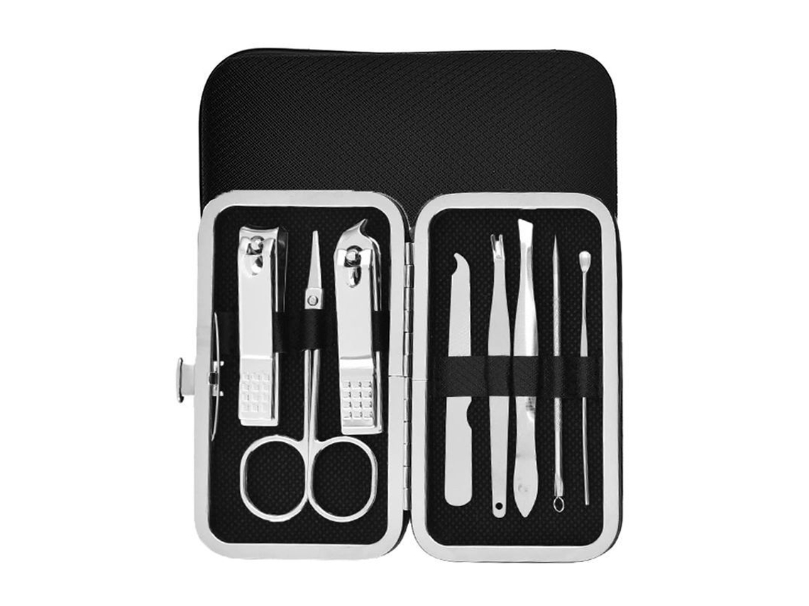 Set De Manicura 8 En 1, Herramientas Portátiles De Acero Inoxidable Para Uñas Y Rostro Para Mujer.