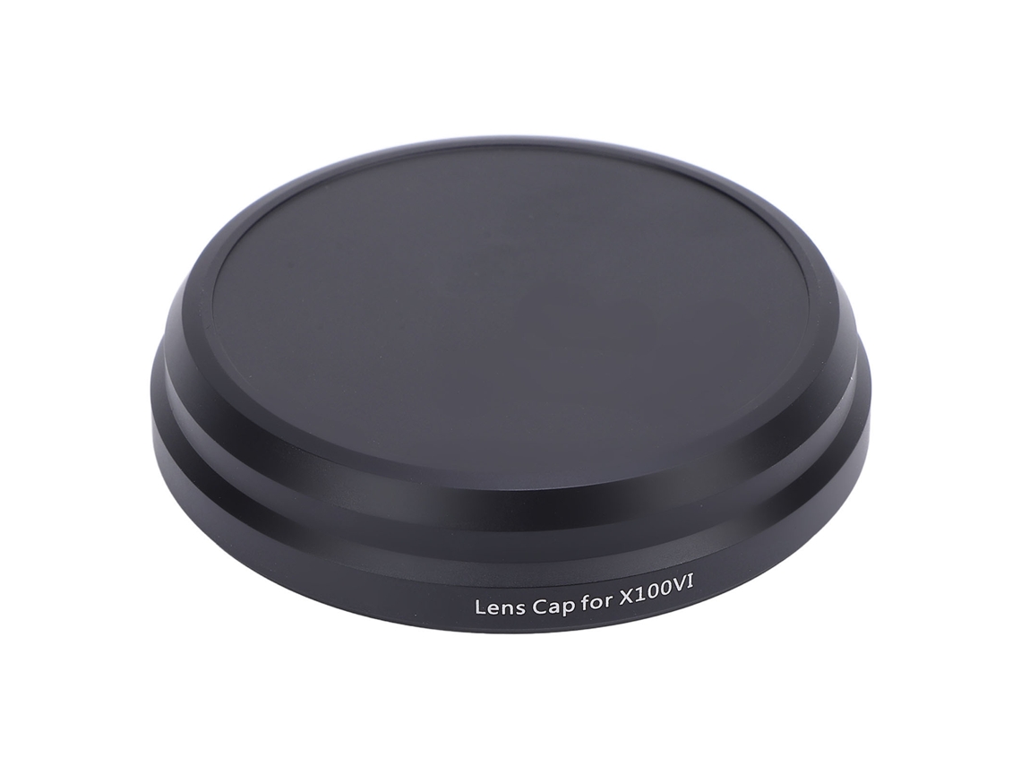 Tapa De Lente De Aluminio Flockada Protector Frontal Para X100v X100vi 56mm Id Negro