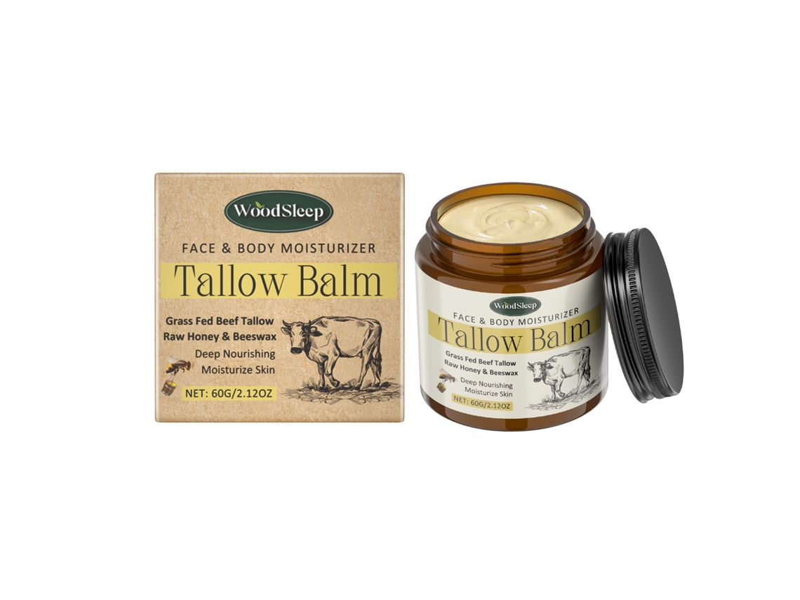 Crema nutritiva y calmante con grasa de vacuno