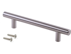 EMUCA Tirador para mueble Orlando- L252Mm- Distancia entre agujeros 192Mm- Acero- Níquel satinado