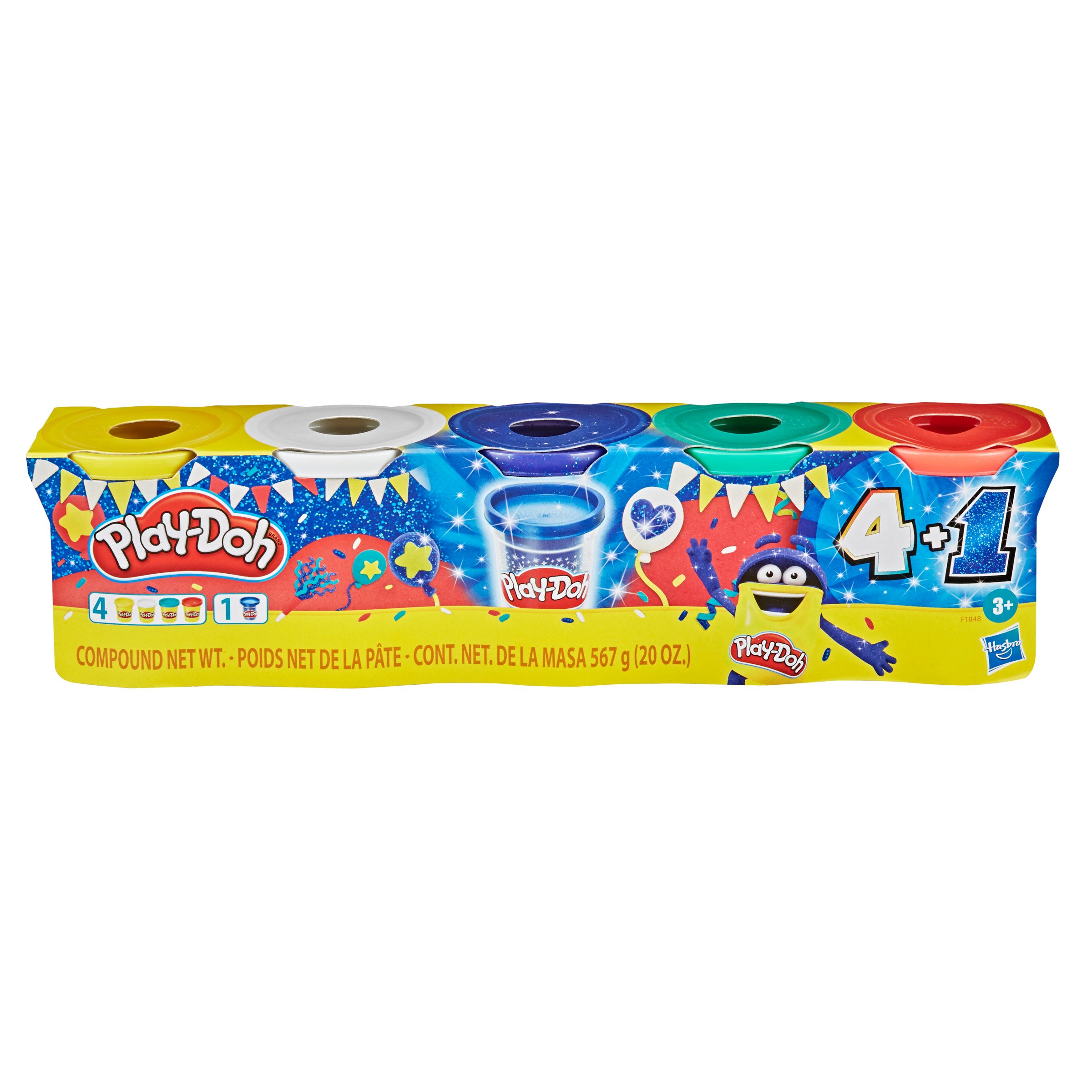 Playdoh Pack Celebración plastilina hasbro 6 botes de edad minima 3 años original