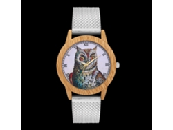 Reloj De Pulsera Analógico De Cuarzo Con Correa De Malla Plateada Para Hombre Y Mujer